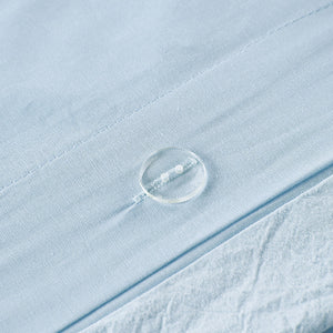 JLA Home Urban Habitat - Cotton Brooklyn Cotton Jacquard Duvet Cover Set with Tufted Chenille Dots, Euro Shams, Pillows Blue UH12-2156