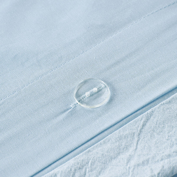 JLA Home Urban Habitat - Cotton Brooklyn Cotton Jacquard Duvet Cover Set with Tufted Chenille Dots, Euro Shams, Pillows Blue UH12-2156