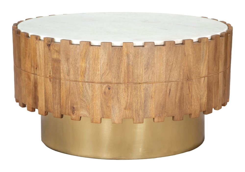 Bombay Coffee Table Natural 109764 Zuo Modern