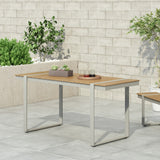 Christopher Knight Home® - Noble House - Cibola Outdoor Aluminum Dining Table