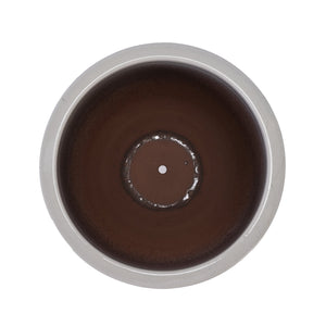 English Elm Ceramic Modern Planter - Elegant Milk White Flowerpot For Indoor & Outdoor Gardens, 21.46Cm W3273P326362