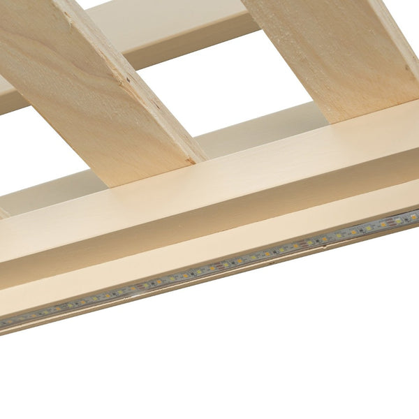 English Elm Full Size Loft Bed with Wardrobe Dressing Mirror Usb Ports and Teen Room Storage LT000276AAA