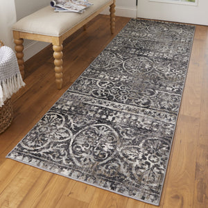 Feizy Rugs Kano Distressed Trellis Area Rug - Stain & Fade Resistant, Versatile Polypropylene Blend For Home Gray,Ivory,Taupe Polypropylene,Polyester 8643871fchlivyi7a