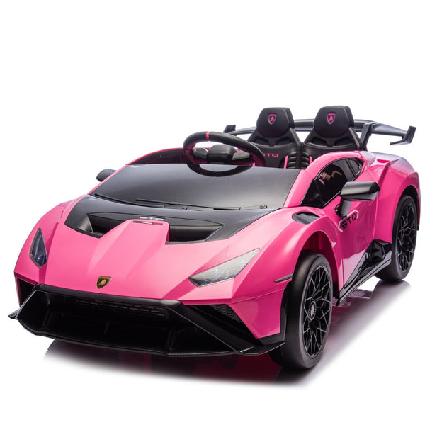 English Elm Lamborghini Huracan Sto 24v Kids Ride on Drift Car with Led Lights and Remote W1578P210770