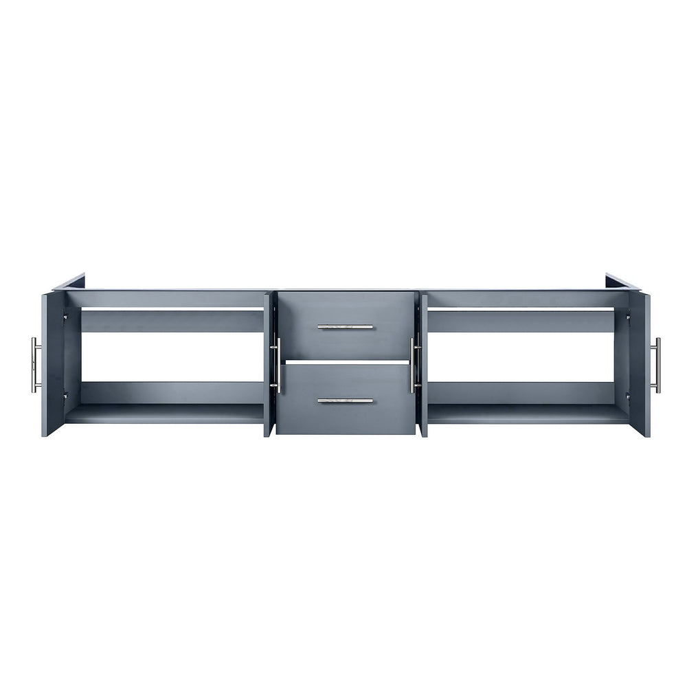 English Elm Dark Grey Double Bath Vanity 80" W x 22" D with Carrara Marble Top, Solid Wood, Soft-Close Storage B2731P258526