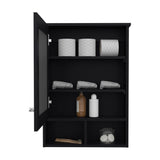 English Elm Medicine Cabinet Gibson, Bathroom, Black