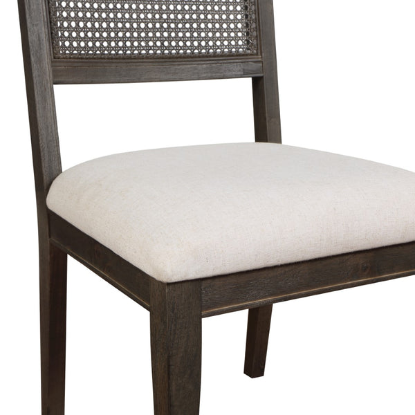 OSP Home Furnishings Lantana Cane Back Dining Chair  - Set of 2 Linen