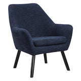 OSP Home Furnishings Della Mid-Century Chair Dark Navy