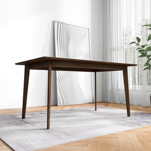English Elm Carlos Solid Wood 5 Piece Dining Set with Tapered Legs Mid-century Modern Style B183S00183