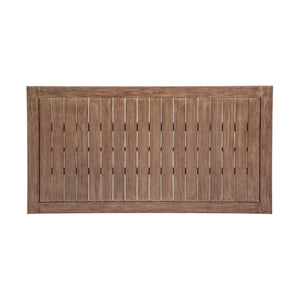 English Elm Orbit Solid Eucalyptus Rectangular Outdoor Dining Table for Patio Garden Use B2736P464825