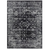 Madison Park Chadwick Global Inspired Distressed Vintage Persian Woven Area Rug MP35-8066 Black/Cream