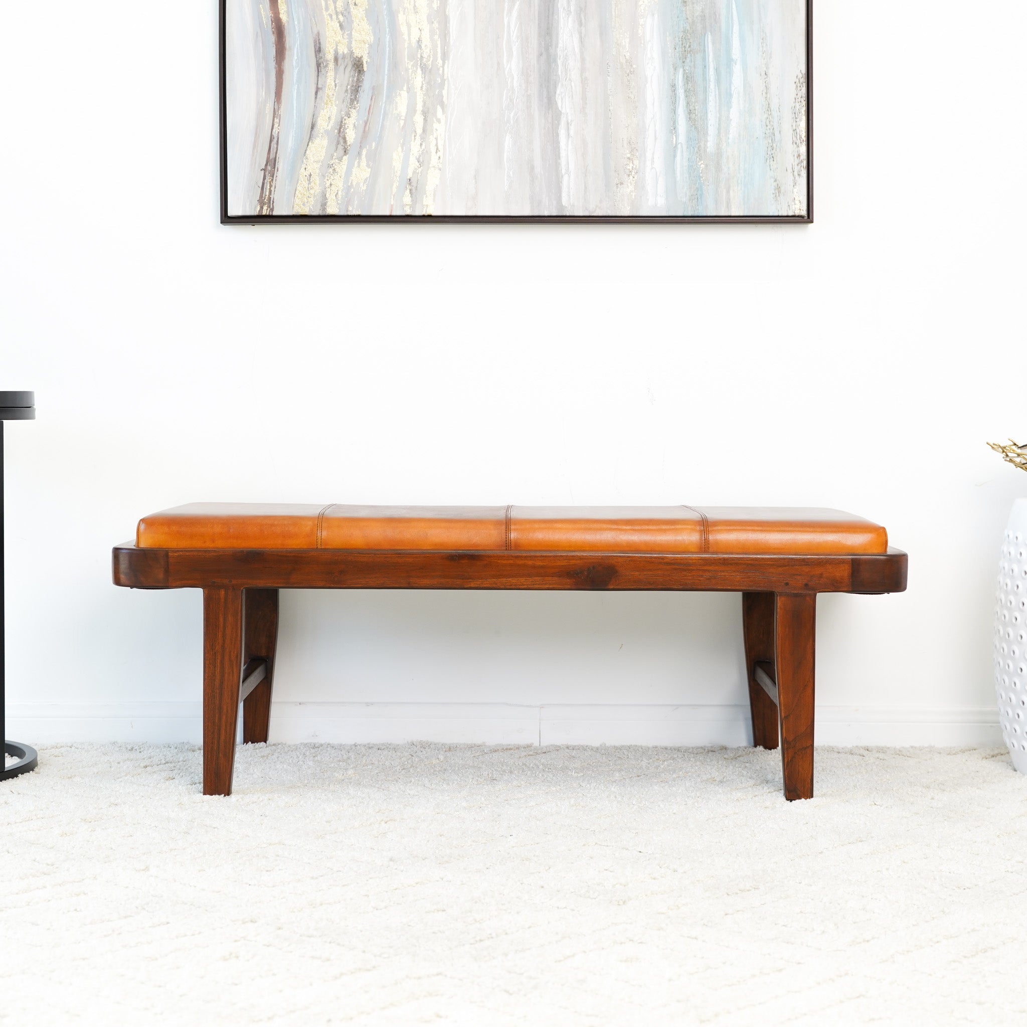 English Elm Maddox Bench - Thumbnail 2