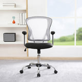 OSP Home Furnishings Gianna Task Chair White/Linen Black