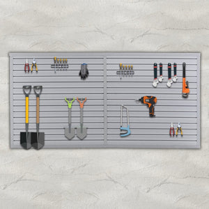 English Elm Heavy Duty Pvc Slatwall Garage Storage System Modular Wall Mounted Tool Organizer W1422P286710