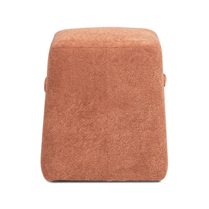 English Elm Jennifer Taylor Home - Oliver 16" Tapered Square Upholstered Ottoman - Compact Fleece Pouf, Modern Footrest & Seat (16") Orange B2719P269259