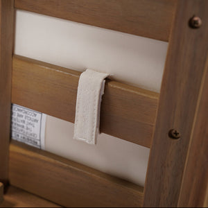 English Elm Christopher Knight Home® - Outdoor Acacia Wood Barstool set brings rustic-modern charm, durable solid wood, water-resistant cushions, easy assembly Light beige,Light Brown 43 L x 24.25 W x 11.5 H N776P285374L