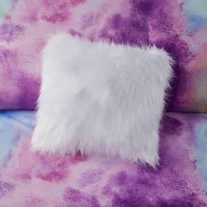 English Elm Twin/Twin Watercolor Tie Dye Cassiopeia Comforter Set with Piped Edges, Fur Pillow, Hypoallergenic OEKO-TEX Safe B035129810