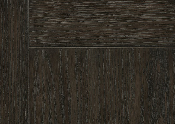 English Elm Transitional-Rustic Weaver 2-Drawer Nightstand in Antique Gray & Coffee Plank Top, Pine/Oak Rustic Charm B011P240234