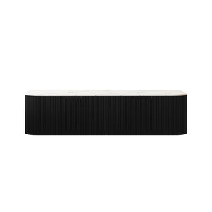 English Elm Dina Wall Mounted Plywood Vanity Sintered Stone Top Soft Close Drawers Dark Walnut W2615P301443