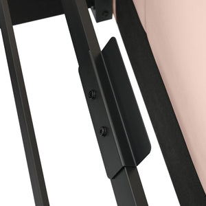 English Elm Upholstered Velvet Daybed with Hydraulic Storage & Metal Slatted Frame, Twin Sofa Bed, 300 lb Capacity Pink N736P333613P