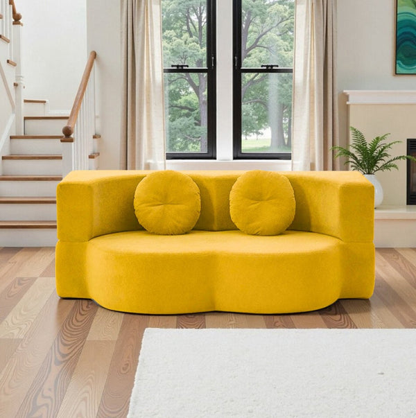 English Elm 2-In-1 Convertible Modular Sofa Bed With Memory Foam - No Assembly, Space-Saving Comfort For Any Room P1 W3653P355635-GIGA