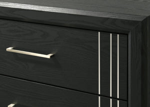 English Elm 1pc Contemporary Tall Chest with Faux Marble Top and Four Drawers for Elegant Bedroom Storage Charcoal 19.49 L x 34.25 W x 47.24 H B2741P330827