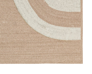 Sunpan Derby Hand-Woven Rug: Unique Crescent Pattern, Artisan Crafted from Recycled Materials for Indoors & Outdoors 10' X 14'