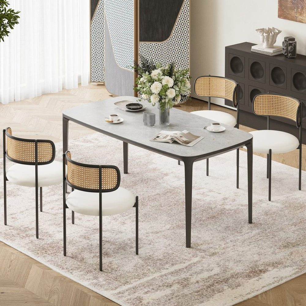 English Elm Adjustable Swivel Barstools Set of 2 Pu Leather Industrial Mid-century Kitchen Island Seating Beige T3623P433770