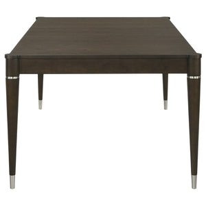 English Elm Blakely Extendable Ash Wood Dining Set with Six Upholstered Chairs for Modern Homes B062S01654