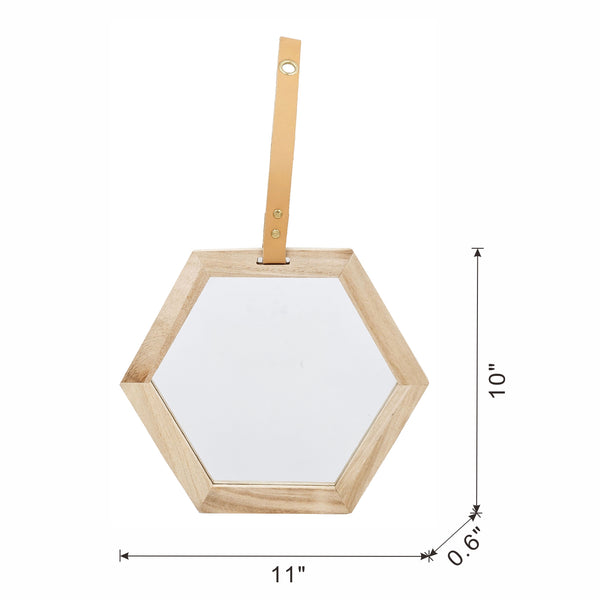 English Elm Harlan Hexagon Mirror - Modern Scandinavian Design, Lightweight Wall Decor For Any Room'S Style W2078P218035