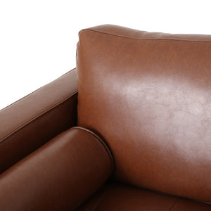 English Elm Club Chair Button Tufted Waffle Stitch Upholstery Birch Legs Mid Century Accent N776P389472C