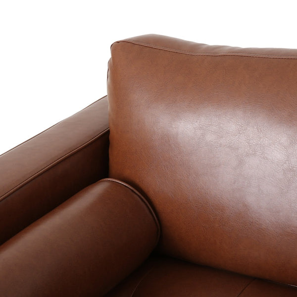 English Elm Club Chair Button Tufted Waffle Stitch Upholstery Birch Legs Mid Century Accent N776P389472C