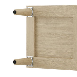 English Elm 70" Rattan Buffet Cabinet with Stylish Woven Doors, 4-Door Sideboard with Adjustable Shelves, Sturdy MDF Frame and Solid Wood Legs Natural W757P279742