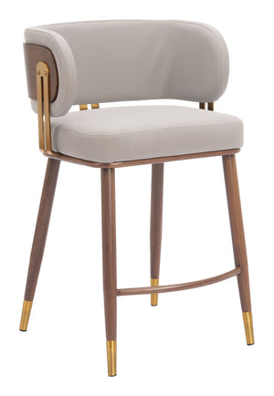 Brew Contemporary Fabric Chair with Steel Frame and Faux Wood Laminate for Elegant Dining Spaces
