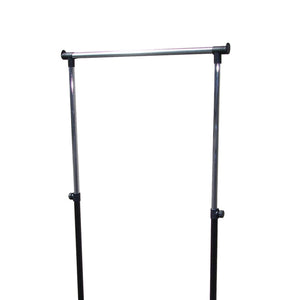 English Elm 66" 62" Mobile Metal Coat Rack with 20-Coat Rod in Black Finish - Heavy-Duty, Easy Assembly, Versatile B072115911