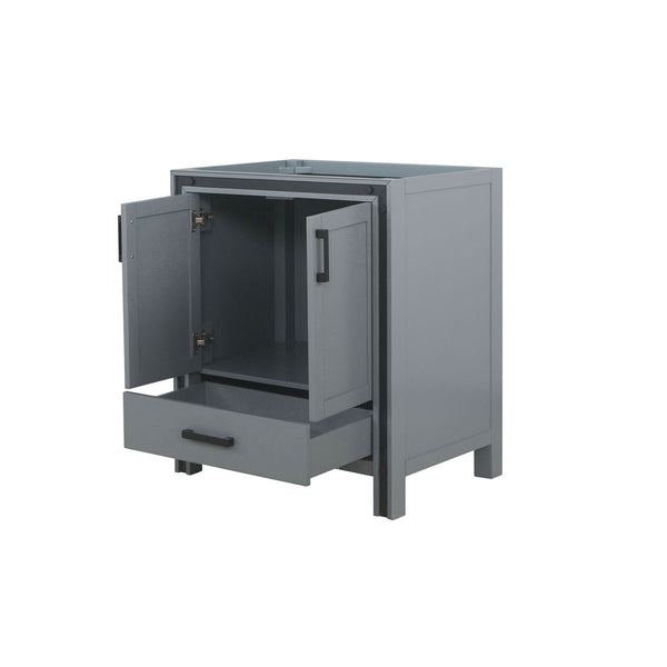 English Elm Dark Grey 30-in Bath Vanity with Soft-Close Drawer, Solid Wood Frame, Fully Assembled Storage Cabinet B2731P260679