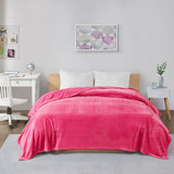 Intelligent Design Microlight Plush Casual Oversized Blanket ID51-1310 Pink