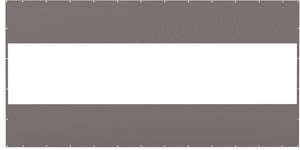 English Elm Heavy Duty Outdoor Clear Panel Curtain - 18 Oz Weatherproof Pvc Polyester, Uv & Tear Resistant (8'H X 16'W) W1859P238850