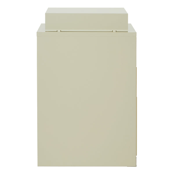 OSP Home Furnishings Metal File Cabinet Tan