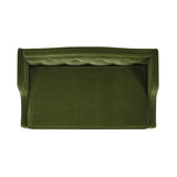 English Elm Robin 35" Tufted Wingback Pet Sofa Bed, Medium, Olive Green Performance Velvet