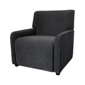 JLA Home Chapel Hill - Recliner Kennedy Compact Manual Recliner with Ergonomic Lumbar Support, 3-Position Locking Comfort Grey CH103-0008