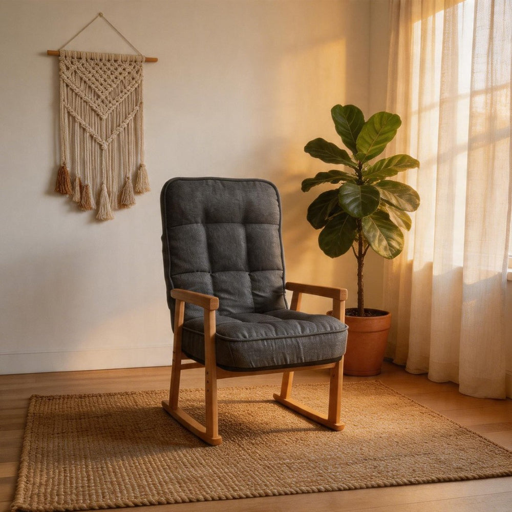 English Elm Modern Ergonomic Lounge Chair Adjustable Lumbar Support Cushioned Seat for Any Room W244P459660
