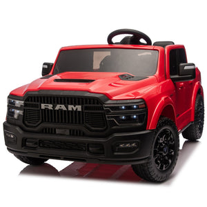 English Elm 24v Dodge Ram 2500 Licensed Kids Electric Truck Two Seat Ride on with Remote W1578P305907