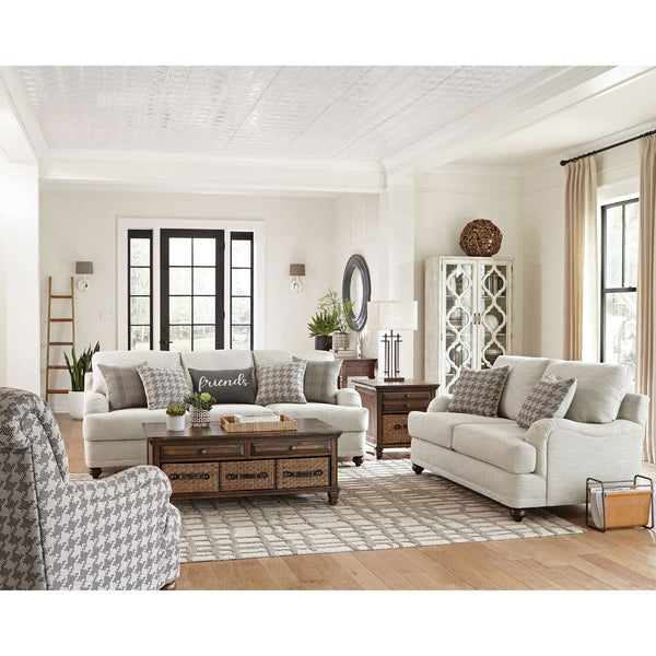 English Elm Anderson Light Grey 2-Piece Farmhouse Sofa & Loveseat Set with High-Density Foam, Reversible Cushions B062S00843
