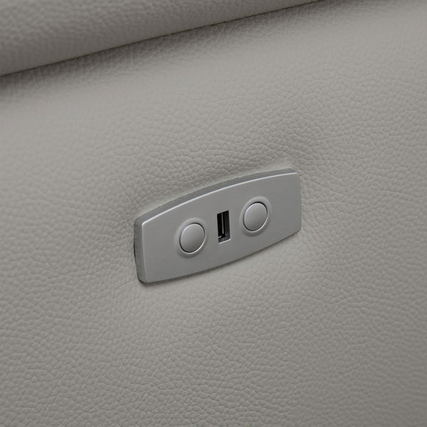 English Elm Wall-Hugger L-Shaped Reclining Sofa - Genuine Leather, Electric Control & Usb Port For Modern Comfort W2582S00019-GIGA