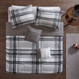 Intelligent Design Rudy Casual Plaid Comforter Set ID10-1329 Black