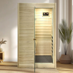 English Elm Xy-909mb-l European Aspen Far Infrared Sauna with Bluetooth and Digital Controls W5628S00005