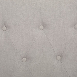 English Elm Christopher Knight Home® - VIRGIL Fully Upholstered King Bed with Button Tufted Diamond Stitch Headboard, Sturdy Frame LIGHT GREY 81.75 L x 25 W x 9 H N761S7106803E