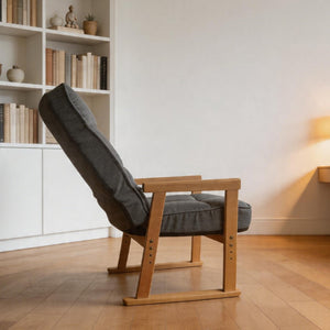 English Elm Modern Ergonomic Lounge Chair Adjustable Lumbar Support Cushioned Seat for Any Room W244P459660