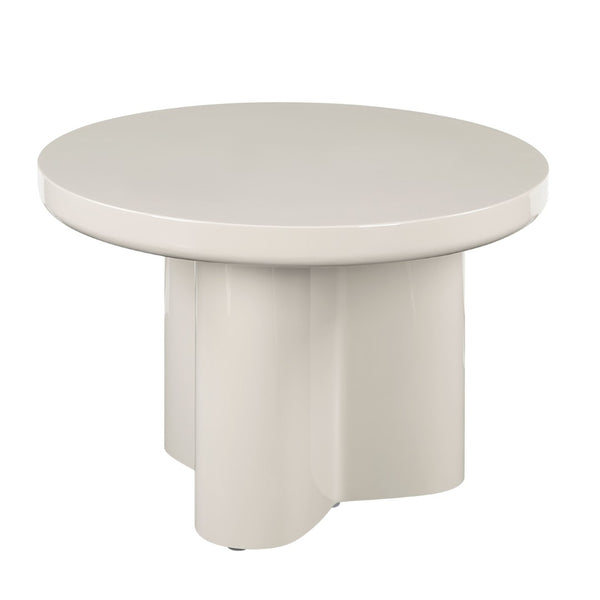 English Elm Joane Sleek Square End Table with High Gloss Mdf Top for Modern Living Spaces B2726P442576
